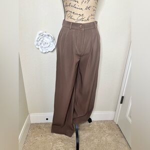 NTM: Princess Polly Chocolate Brown Archer High Waist Pants Sz 6